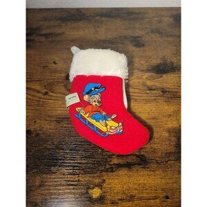 1986 Sears McDonalds Stocking An American Tail FIEVEL Goes West Christmas 6"